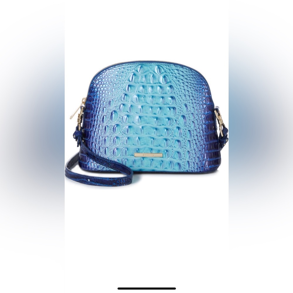Brahmin Small Georgina Ombré Melbourne Embossed Leather Crossbody Bag